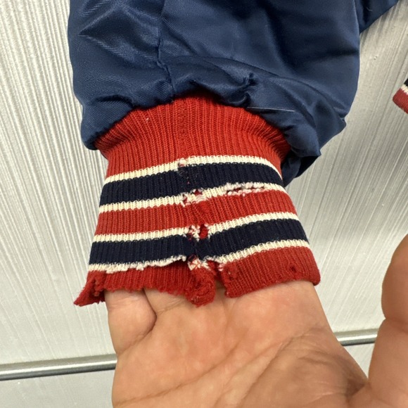 Vintage 80s Boston Red Sox MLB Diamond Collection Starter Satin Bomber Jacket XL - Picture 11 of 14